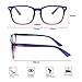 Livhò Blue Light Blocking Computer Glasses, Tablet Reading/Gaming/TV/Phones Glasses for Women Men, Anti Eyestrain Filter UV Glare & Reduce Headache Eyewear Fake Glasses (Blue Purple)