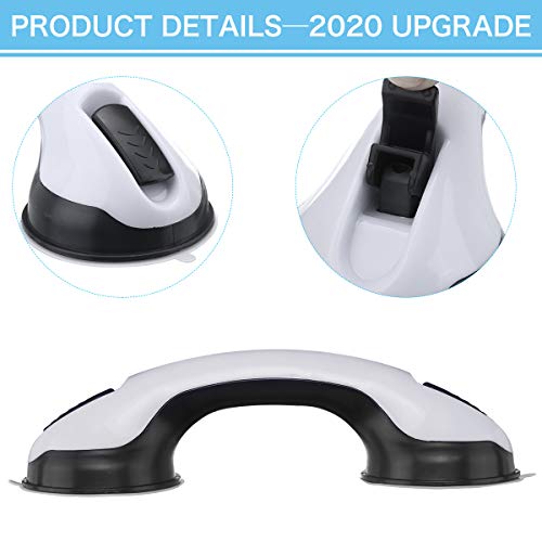 image for Suction Grab Bar, CHARMINER 12 Inches Shower Handle Bar, Bathroom Bala