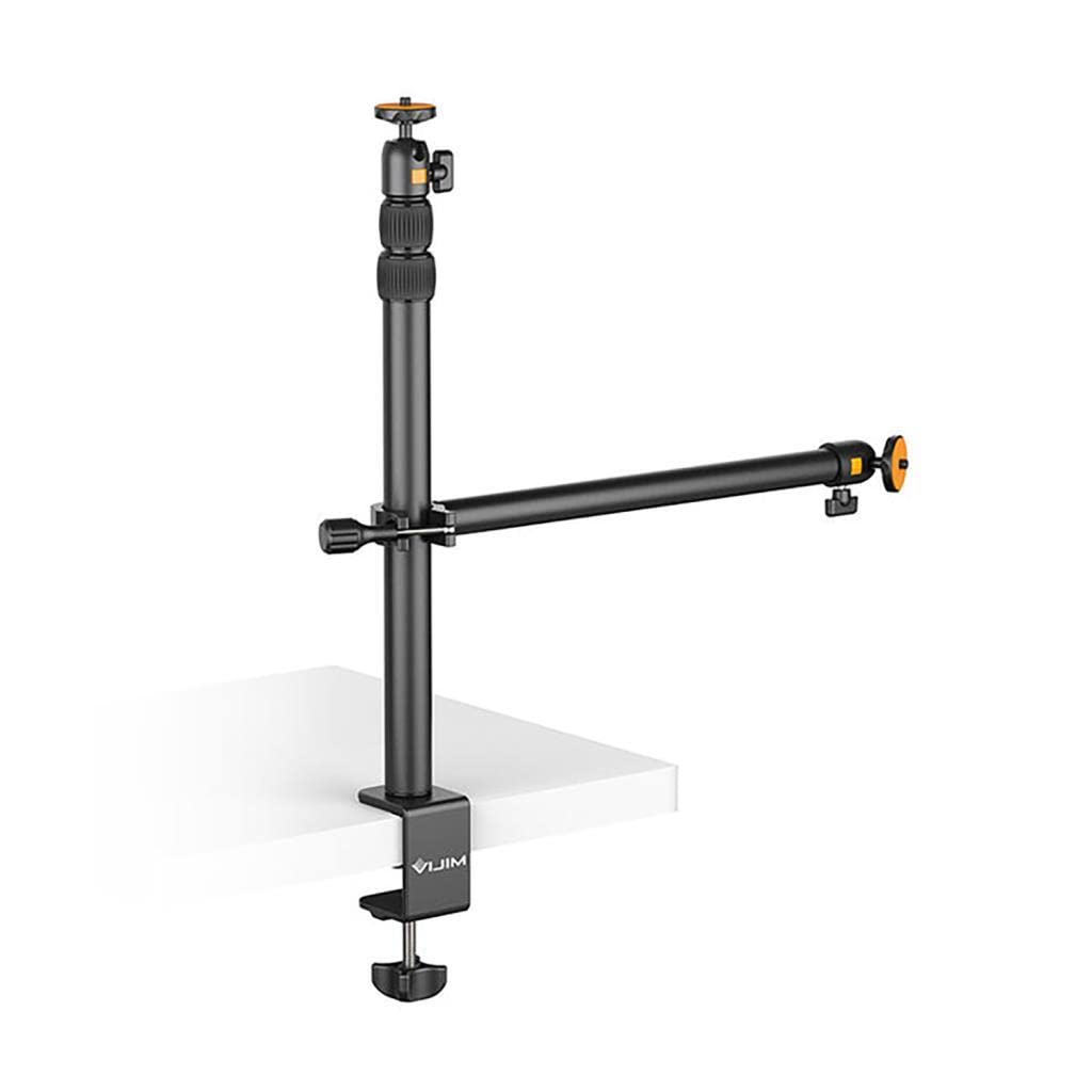 VIJIM LS02 Adjustable Tripod with Stand - with Table Clamp - for Photos and Videos from Above