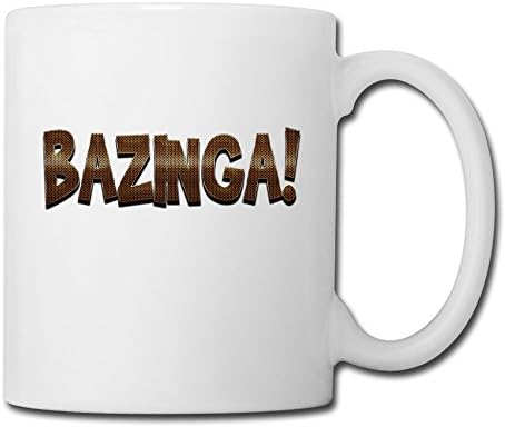 Cool Bazinga Ceramic Coffee Mug, Tea Cup | Best Gift For Men, Women And Kids - 13.5 Oz, White