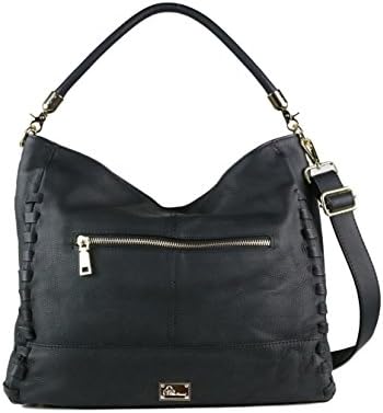 Concealed Carry Purse - Lillian Leather Tote by Miss Conceal - Genuine Leather (Black)