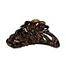 Shiny Spotted 5 inch Large Jaw Clip Hair Claw with leaf design (Motique Accessories)