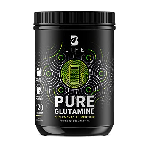 B Life Glutamina Micronizada 600 Gramos | 120 Servicios para Entrenamiento, Recuperación Muscular y Bienestar Integral