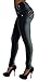 Style LA6A154aS – Colombian Design, Mid Waist, Butt Lift, Skinny Jeans in Washed Dark Blue Size 11