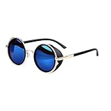 eshion Hot Cool Vintage Style Unisex Round Frame Sunglasses