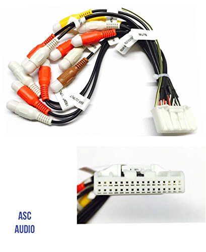 ASC Car Stereo RCA Audio Video Wire Harness Plug for select Pioneer / Premier 32 Pin Aftermarket DVD Nav Radio- CDP1335, CDP1304 CDP1540, AVIC-X920BT,X920 AVIC-Z120BT X850BT X8510BT X950BH Z150BH