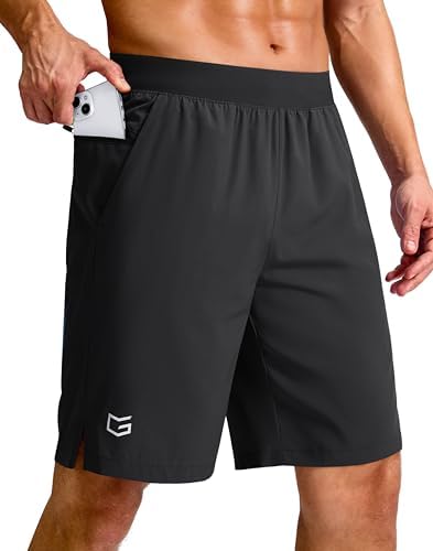 Soothfeel Men's Running Shorts with Zipper Pockets 9