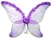Large Purple Fairy Wings with Feather (33 in)