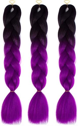 qhtongliuhewu Fashion Color Gradient Women Wig African Style Fake Hair Extension Hairpiece Decor Accessories 55#