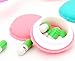 DZT1968® 6PCS Mini Round Storage Bag Box Carrying Case for Pill Earring Earphone SD Card