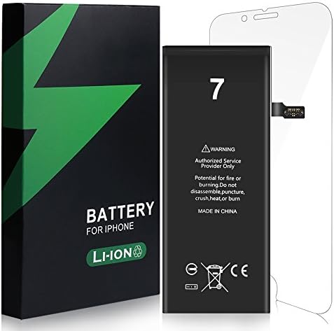 Energy Tech iPhone 7 Replacement Battery Kit 1960mAh Li-Ion with Repair Tools Adhesive Stripes and Screen Protector for Model A1660, A1778, A1779