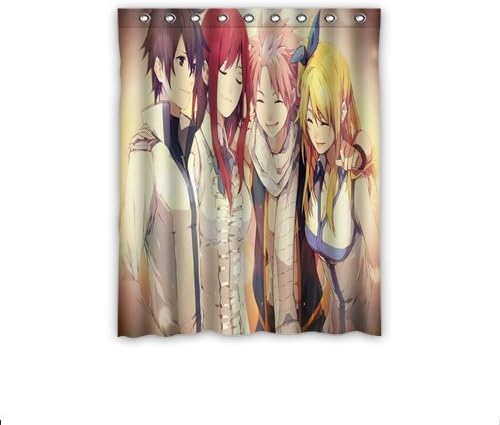 Personalized Custom Anime Fairy Tail Window Curtain / Drapery / Panels / Treatment Thermal Insulated Blackout Window Curtains 52 "x 63" Inch Home Decoration