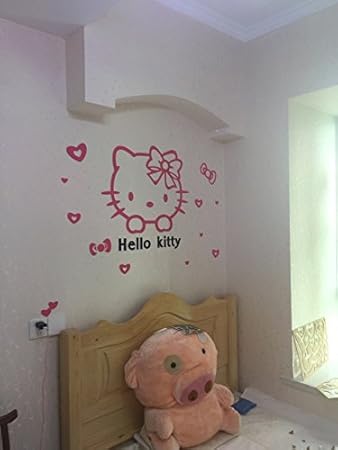 Hello Kitty 3d Acrylique Decoration Murale Sticker Mural Kid Chambre Salon Chambre Decor Art Mural Amazon Ca Maison Et Cuisine