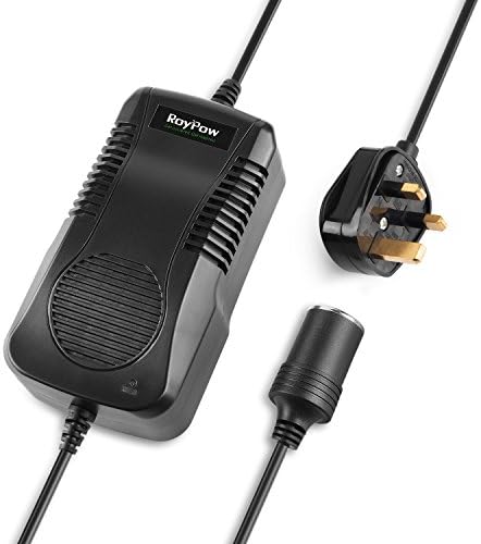 RoyPow Power Supply Adapter Converter Heavy Duty Power Transformer 180W (Max 200W) 12V15A AC to DC Adapter 200V~240V to 11V/12V/13V/14V Car Cigarette Lighter Socket