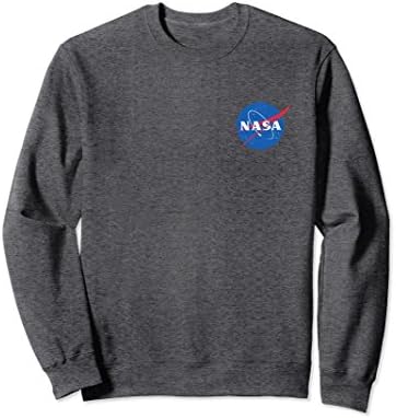 Unisex NASA Meatball Logo Crew Neck Small Dark Heather