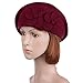 Vbiger Beret Hat Wool Beanie Caps Warm Winter Hat Classic For Women