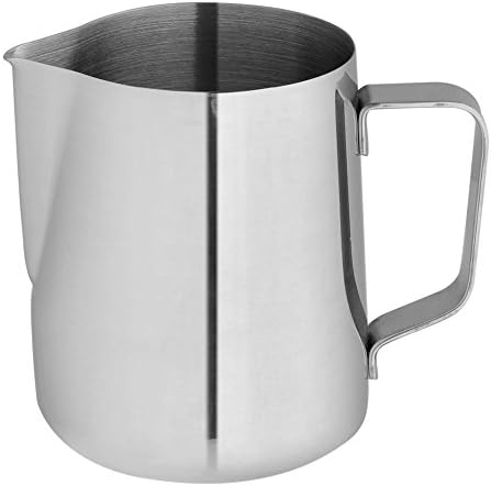 Kingnice 20 Oz Stainless Steel Milk Frothing Pitcher Cup for Latte or Cappuccino