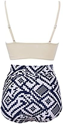 Plus Size High Waist Bikini Set Women's Push Up Bathing Suit Falbala Swimsuit
