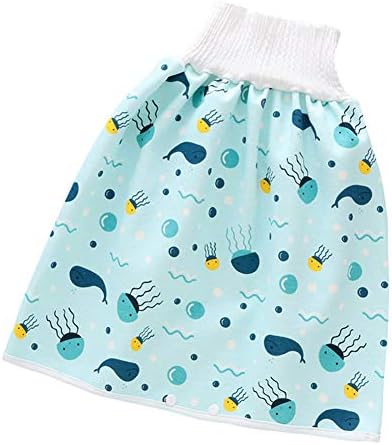 Toddler Waterproof Training Pants Cloth Diaper Skirts for Baby Boy Girl Night Time Sleeping Bed Clothes for Potty Training…