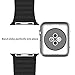 Apple Watch Band, JETech 42mm Genuine Leather Loop with Magnet Lock Strap Replacement Band for Apple Watch 42mm All Models No Buckle Needed (Leather Loop - Black)
