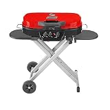 Coleman RoadTrip 285 Portable Stand-Up Propane Grill, Red
