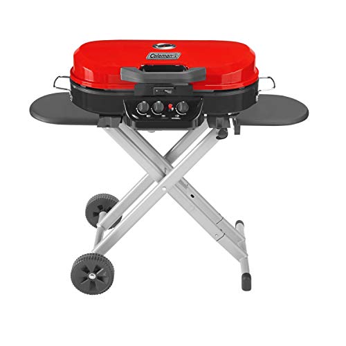 Coleman RoadTrip 285 Portable Stand-Up Propane Grill, Red