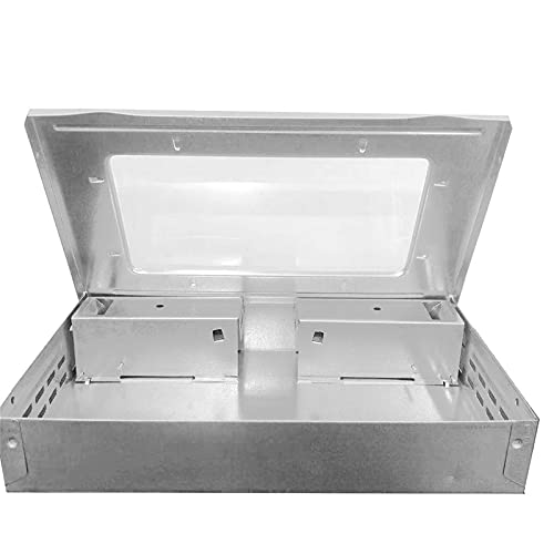 Justwide Ratonera Viva, Captura en Vivo Trampas para Ratones Múltiples, Captura Segura Humana, Captura de Trampa de Metal para Ratones