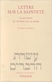 Lettre sur la sainteté. La relation de l'homme avec sa femme by 