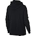 NIKE Sportswear Women's Full Zip Hoodie, Black/Black/Black/White, Small