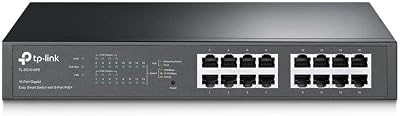 TP-Link TL-SG1016PE Gigabit PoE Network Switch 16 Ports 8 PoE