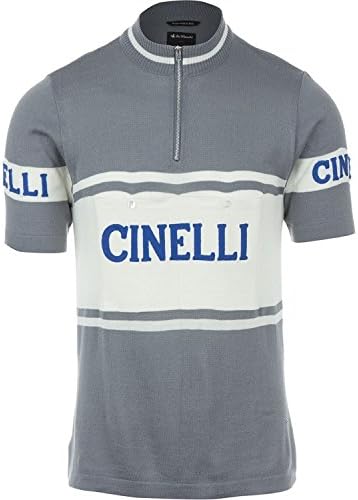 DE MARCHI - HERITAGE JERSEY - CINELLI USA 1970 Mens Short-Sleeve Grey T-Shirt (Small)