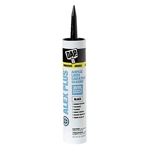 Dap 18126 10.1 Oz Black Alex Plus® Acrylic Latex Caulk Plus Silicone
