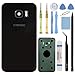 CrazyFire Black Rear Back Glass Cover Battery Door Replacement with Rear Camera for Samsung Galaxy S7 G930 with Pre-Installed Adhesive and Repair Tool Kits