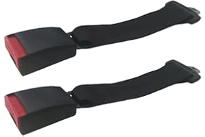 Lot de 2 rallonges de ceinture de sécurité de voiture (35,6 cm) - Boucles de sécurité pour homme obèse, femme enceinte, enfan