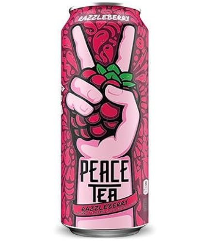 Peace Tea Sno-Berry Iced Tea – 23 Oz Can, Snow Blueberry Flavor, Fresh Stock