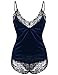 Avidlove Women Nightwear Sexy Strap Lingerie Stretch Chemise Babydoll Dark Blue Small