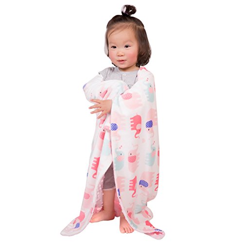 Super Soft Pink Elephant Mink Blanket