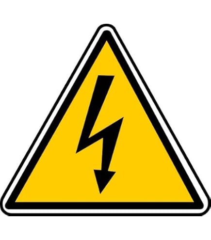 Amazon.com: High Voltage Lightning Bolt Sign Business Safety