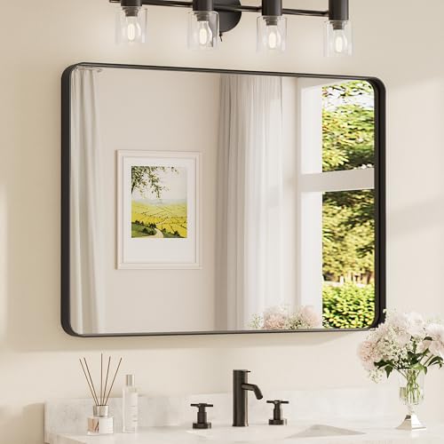 TETOTE 40 X Black Frame Mirror