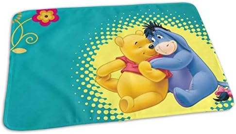CFECUP Baby Changing Pad Winnie The Pooh and Friend Eeyore Portable Foldable and Soft Urine Pads for Baby Toddler Children