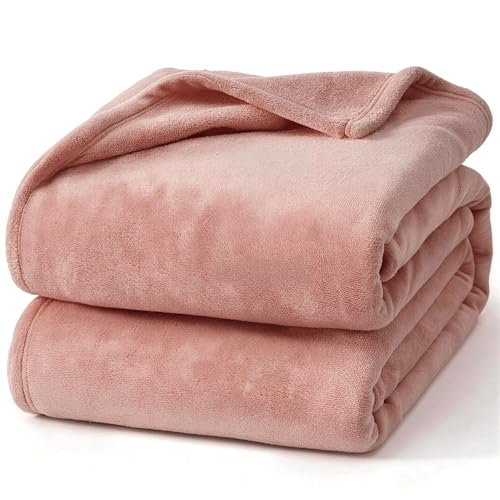 Hansleep Throw Dusty Pink Fleece Blanket