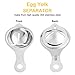 Egg Separator Egg White Yolk Filter Separator 304 Stainless Steel Egg Sieve Kitchen Gadget Cooking