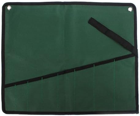 Ardokit 8Pcs Pocket Canvas Tool Roll Pocket Spanner Wrench Storage Bag