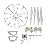 NiGHT LiONS TECH(TM) MJX X400 2.4GHz 6-Axis Gyro rc Quadcopter full part set Propellers & motors & Landing Skid & Protectors & motor base & gears