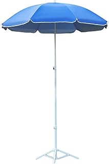 Parasols Außensonnenschirm Sonnenschirm Sonnenschirmständer Sonnenschirm runden Dach regendicht Sonnenschutz Falten (Size : 2Meter)