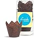 Tulip Baking Cupcake Liners: 100 Liner Count Cupcake and Muffin Wrappers (Brown)