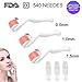 La Sante 3 in1 Different Size Derma Roller for Face and body - Derma Roller Professional Grade Microneedle Kit Micro Needles - Microdermabrasion Exfoliating Roller Skin Care Tool - Includes Storage Case .25mm