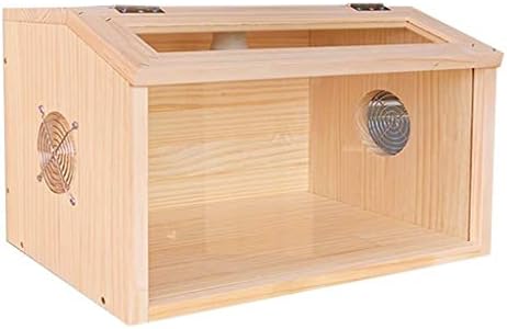 爬虫類ビバリウムフリーレンジボックス ハムスターソリッドウッドボックス ベッドルームバルコニー小さなペットハリネズミケージ