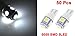 uxcell 50PCS Car T10 2825 5 White SMD 5050 LED Car Wedge Side Light internal