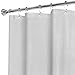 Zenna Home Clear Shower Curtain Liner, Heavyweight Frosty 10-Gauge Vinyl, 72